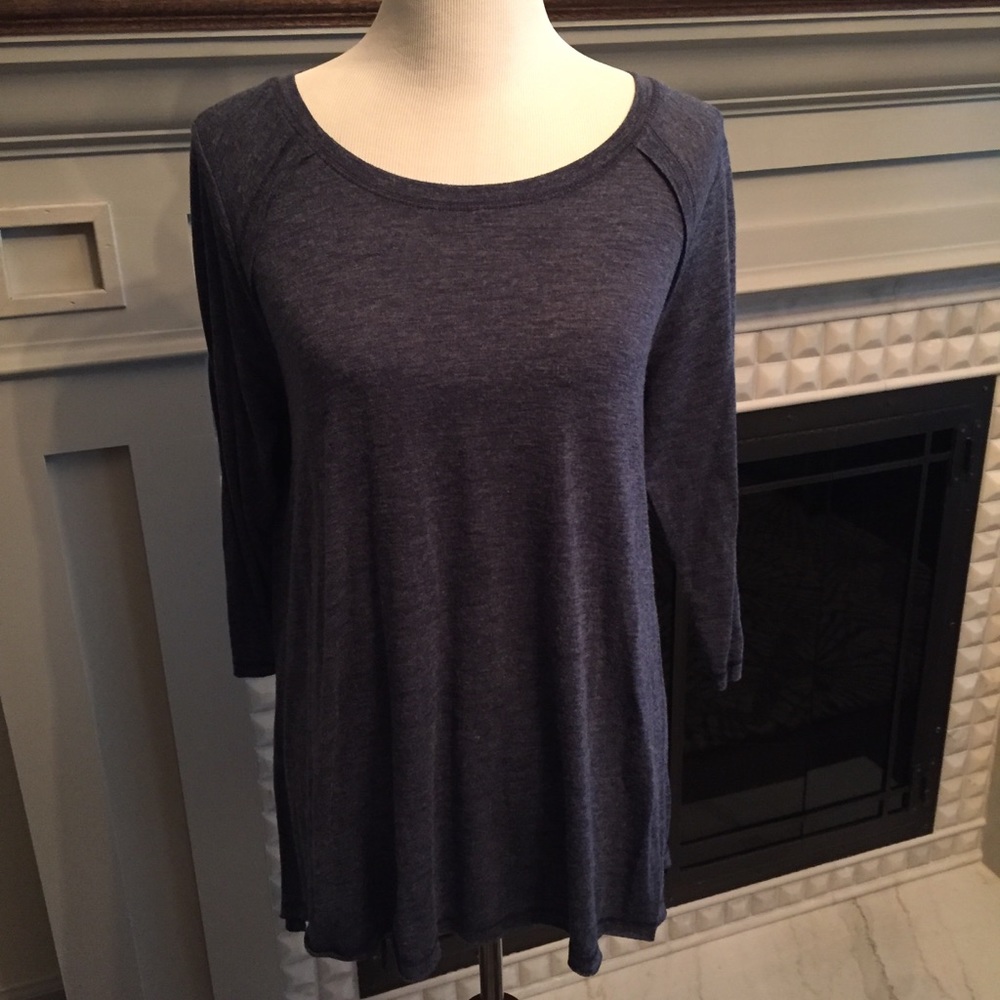 Jessica Simpson Side Access Nursing Tunic-Blue